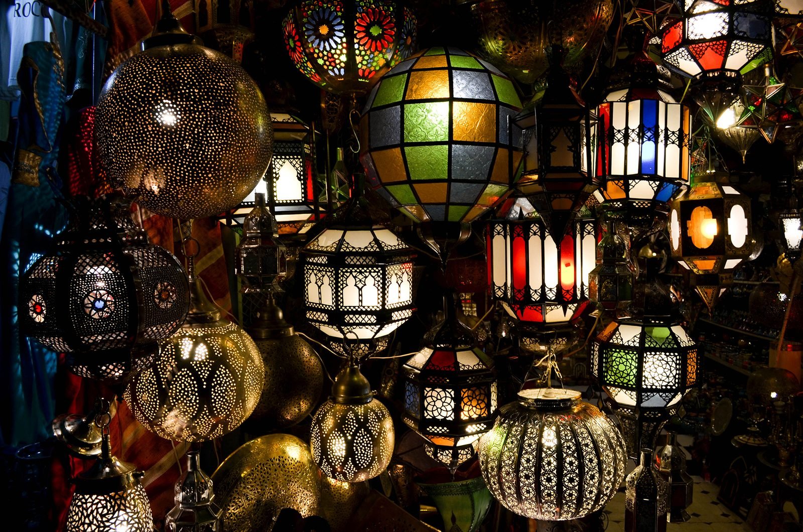 Souk lanterns, Djemaa el Fna